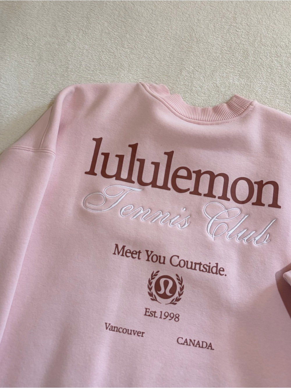 Lululemon Heavyweight Fleece Pullover *Tennis Club - Picture 6 of 6